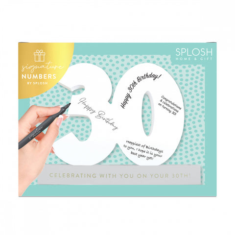 Image of 30th Wooden Signature Number