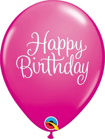 Image of Birthday Classy Script latex Balloon