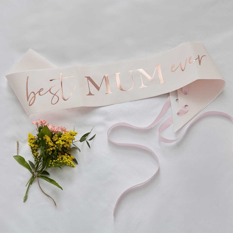 Image of Ginger Ray Best mum Ever Rose Gold Sash