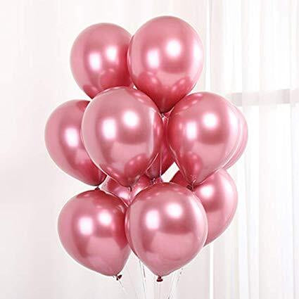 Chrome Mauve Colour Balloon 10” 8pc