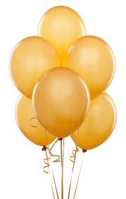 Pearl Gold Colour Balloons 10” 15pc