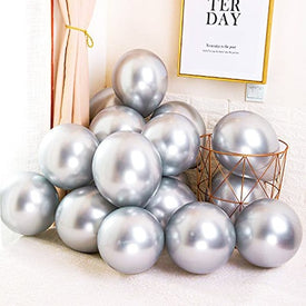 Chrome Silver Colour Balloon 5” 15pc