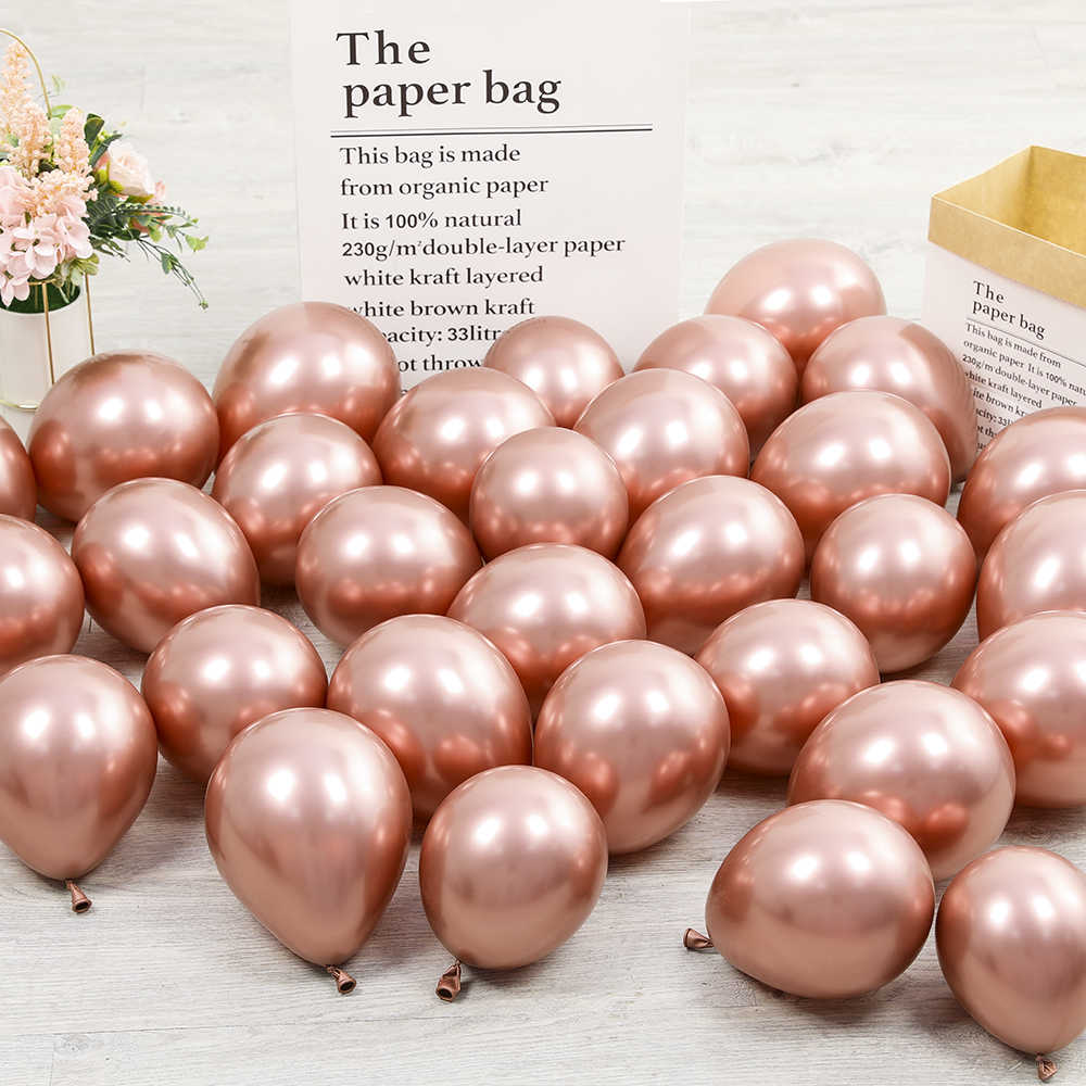 Chrome Rose Gold Colour Balloon 5” 15pc