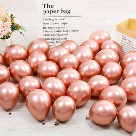 Chrome Rose Gold Colour Balloon 5” 15pc