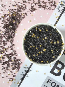 Edible Black Sanding Sugar Sprinkles 