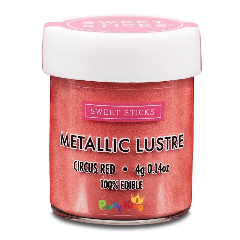 Metallic Lustre Circus Red Sweet Sticks