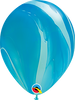 Qualatex Blue Rainbow SuperAgate 11” Latex Balloon