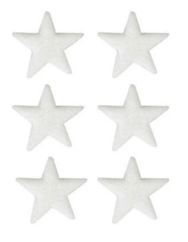 Edible sugar icing shimmer star white 