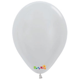 Sempertex Satin Pearl Silver 5” Latex Balloon