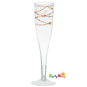 Navy Bride Champagne Glasses Hot Stamped Plastic