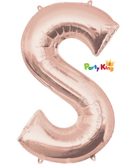 Rose Gold Letter “S” Foil Balloon 16” (35cm)