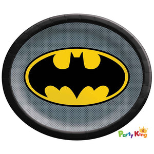 Batman Heroes Unite Shape Paper Plates 30cm x 25cm