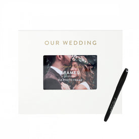 Our Wedding White Signature Frame