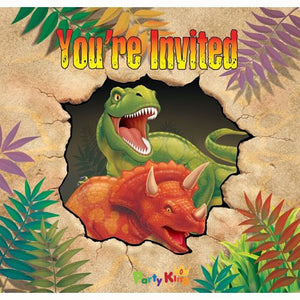 Dino Blast Invitations Gatefold