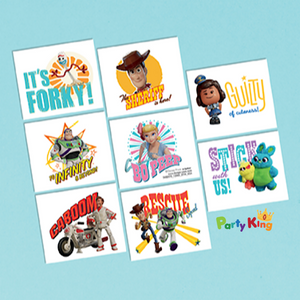 Toy Story Tattoos Stickers Favor