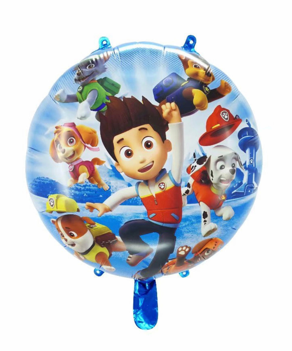 Paw Patrol Foil Balloon Blue Round 43cm