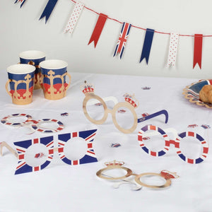 Coronation Party Union Jack Glasses