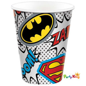 Justice League Heroes Unite 266ml Paper Cups