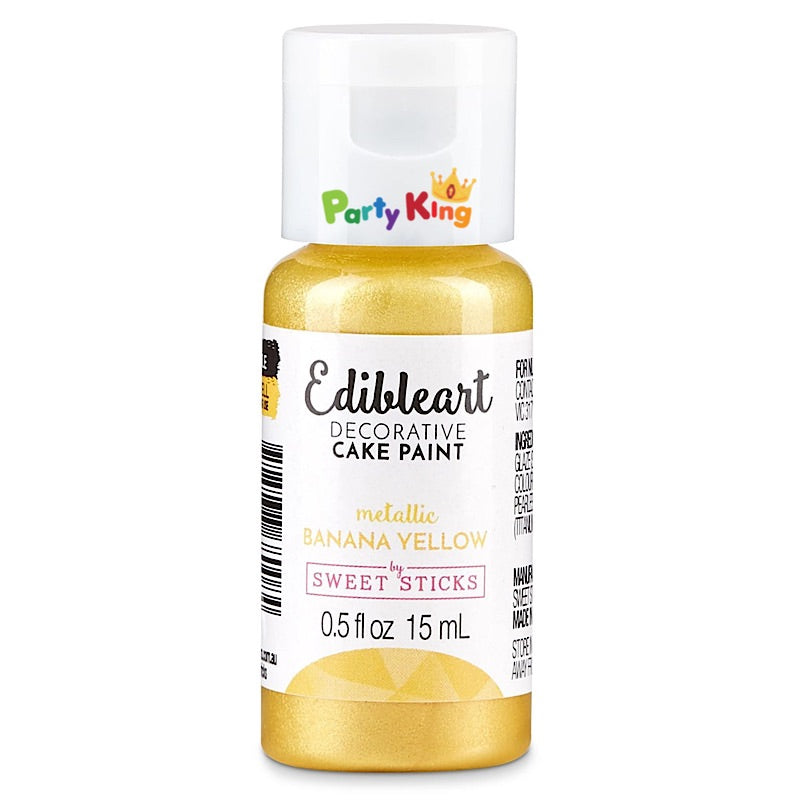 Metallic Cake Paint Banana Yellow Sweet Sticks