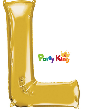 Gold Letter “L” Foil Balloon 16” (35cm)