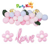 Balloon Garland Kit Pink and Grey