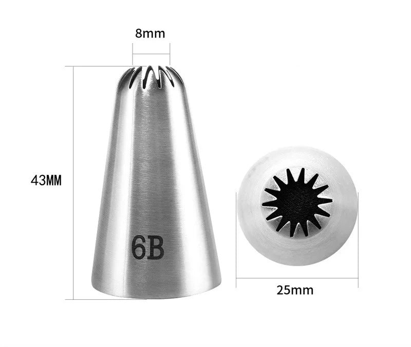 Pipping Tip 6B Stainless Steal