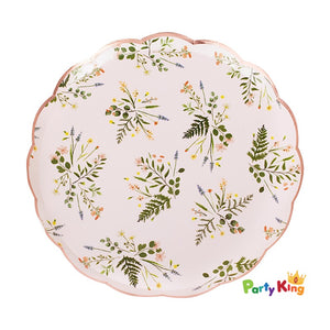 Lets Par Tea Paper Plates Floral