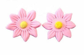 Edible sugar icing large daisy flower pink 