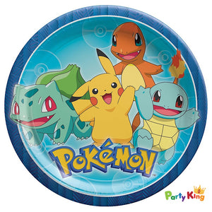 Pokémon Classic 23cm Round Paper Dinner Plates