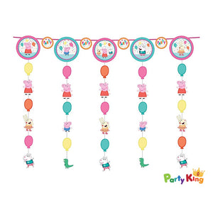 Peppa Pig Confetti Party Hanging String Decorations