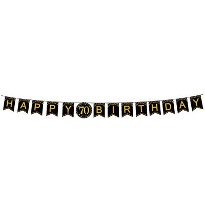 Sparkling Gold 70th Bunting