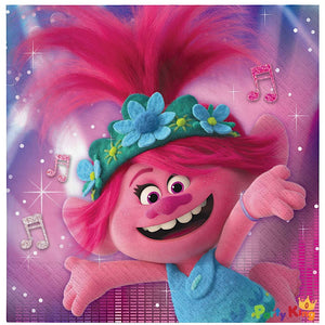 Trolls World Tour Lunch Napkins