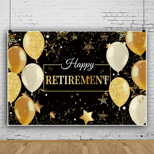 Happy Retirement Backdrop – Party King Wanganui