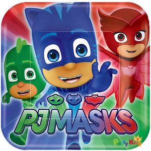 PJ Masks 17cm Square Paper Lunch Plates