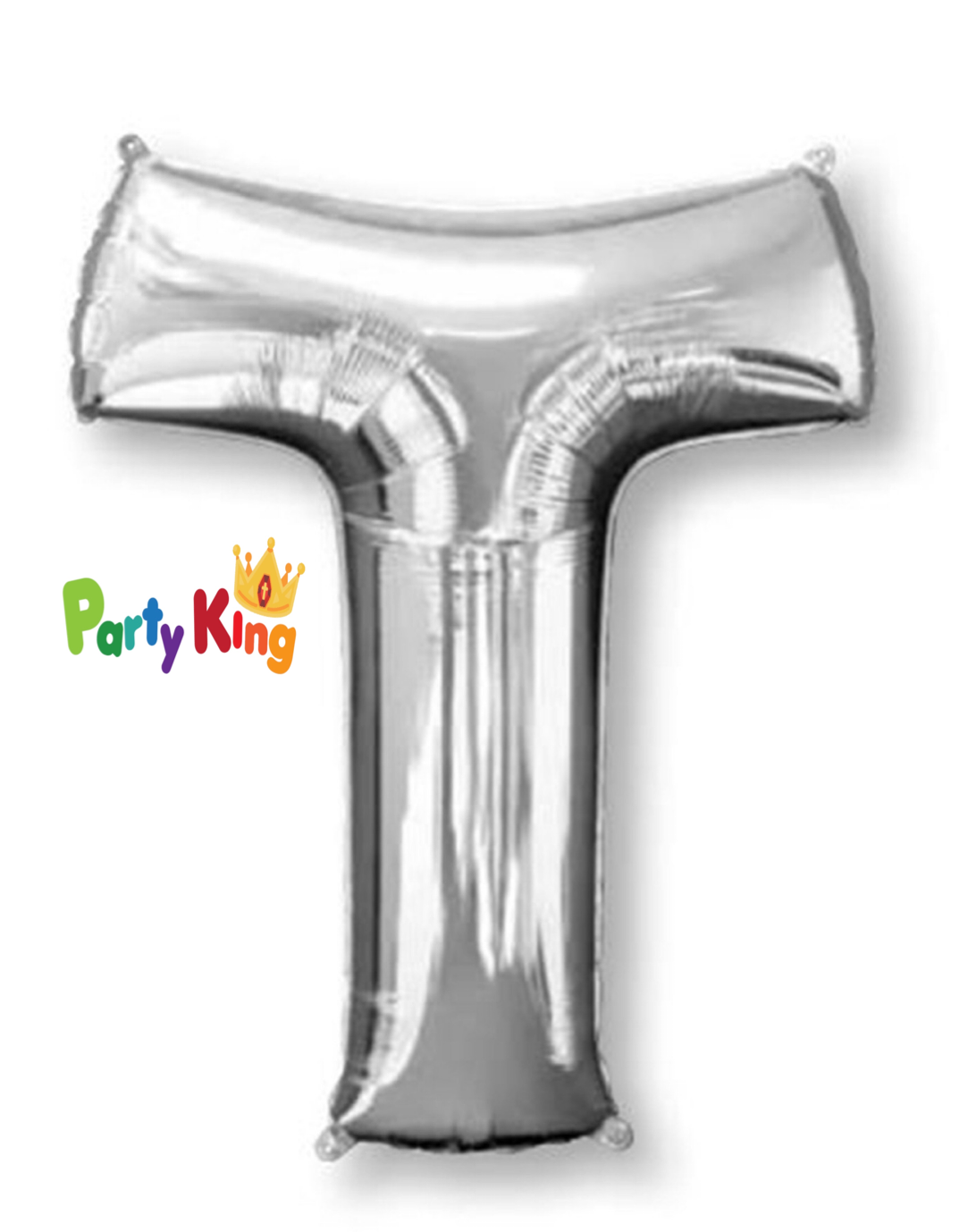 Silver Letter “T” Foil Balloon 16” (35cm)