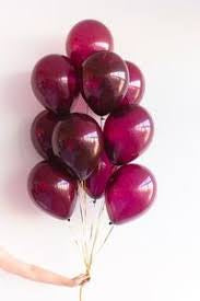 Standard Burgundy Colour Balloon 10” 15pc