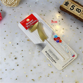 Metallic Number 7 Gold Candle