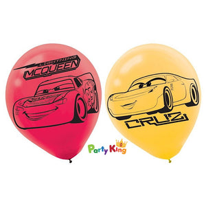 Cars 30cm Latex Balloon