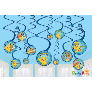 Pokemon Classic Spiral Swirl Decorations