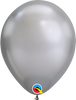 Qualatex Chrome Silver 11” Latex Balloon