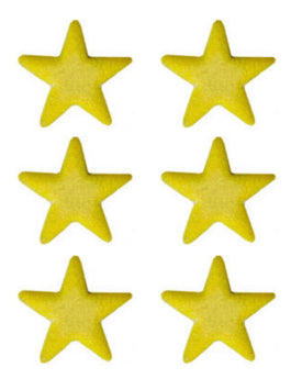 Edible Sugar icing shimmer star gold 