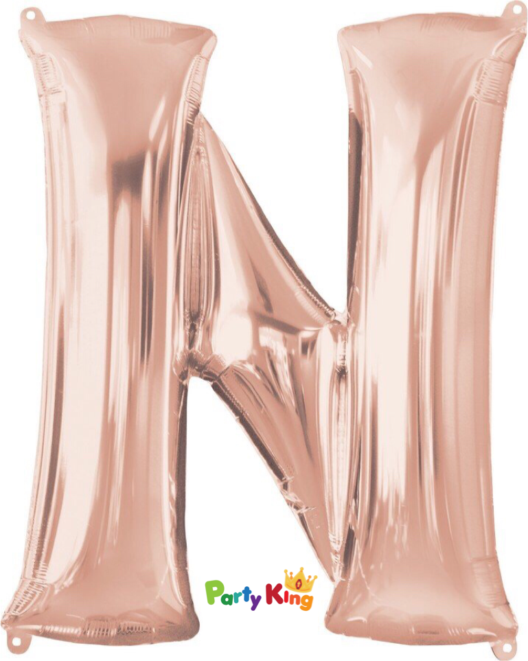 Rose Gold Letter “N” Foil Balloon 16” (35cm)