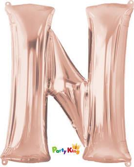 Rose Gold Letter “N” Foil Balloon 16” (35cm)