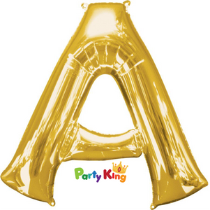 Foil Letter Balloon Gold Letter A 35cm 