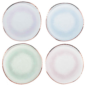 Pastel - Mix It Up Plates Irrigular Shape Reactive Glaze Effect Mix Pack Foiled