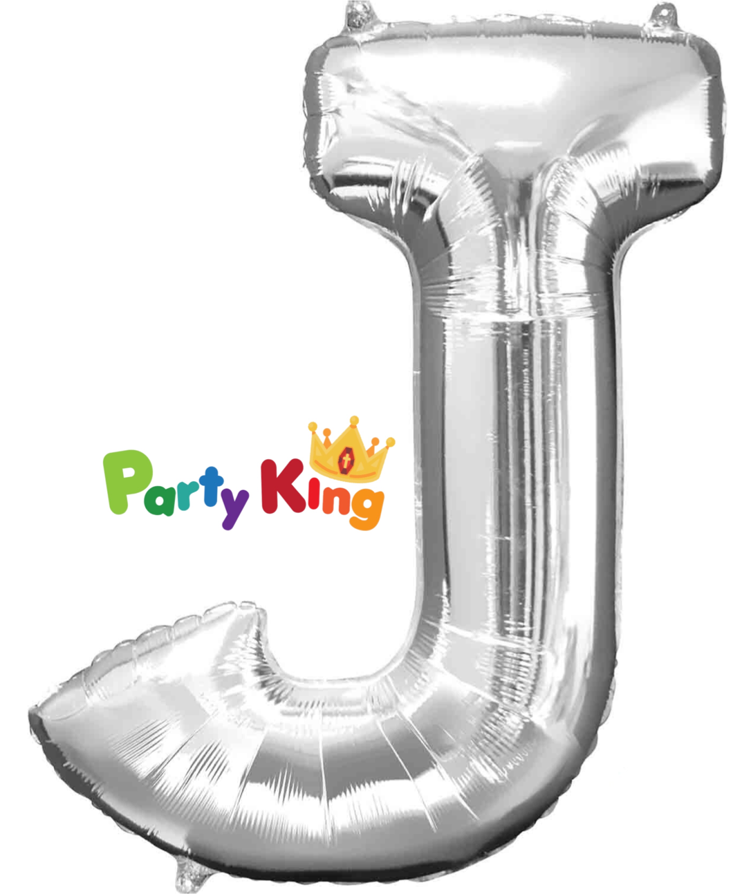 Silver Letter “J” Foil Balloon 16” (35cm)