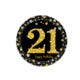 Sparkling Gold 21st 9” Plates 8pc