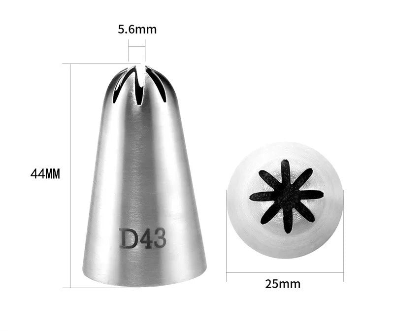 Pipping Tip D43 Stainless Steal