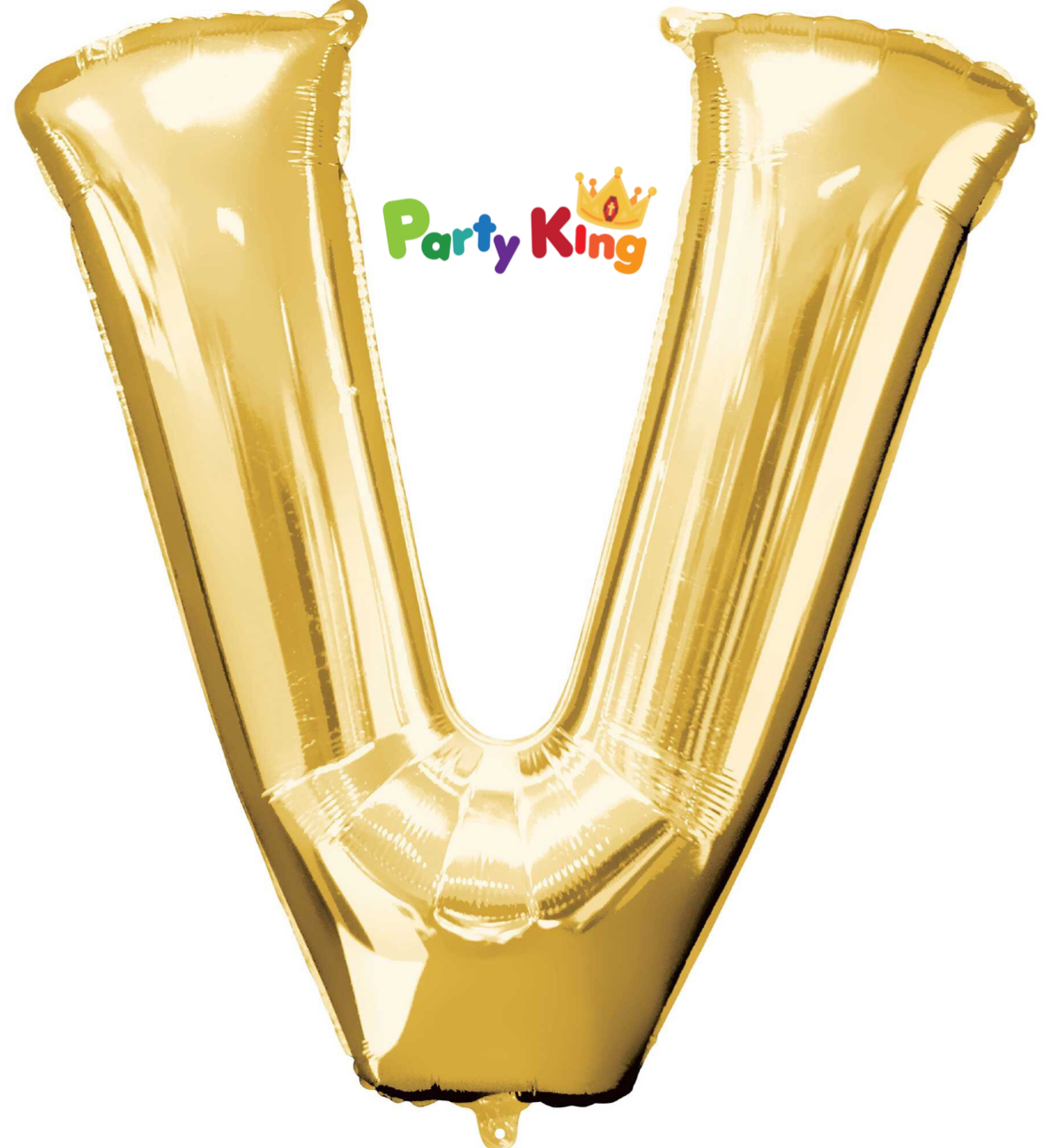 Gold Letter “V” Foil Balloon 16” (35cm)