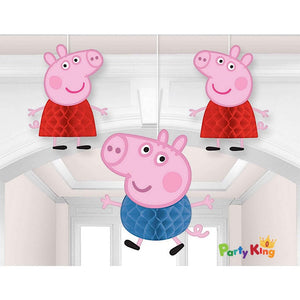 Peppa Pig Honeycomb Decorations - Tissue & Printed Paper